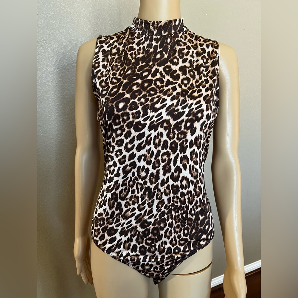 Guess Women’s Animal Print Bodysuit Medium